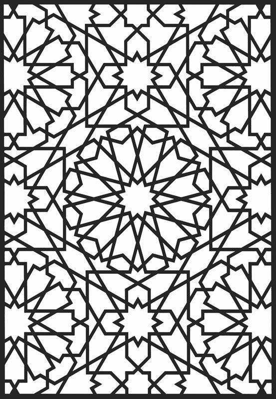 435 11 زخرفة هندسية - زخارف هندسية في غاية الروعة من الفن الاسلامي جليل حميدة