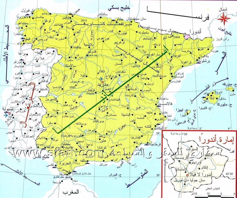 11889 1 خريطة اسبانيا بالعربي محبتكم عزيزه